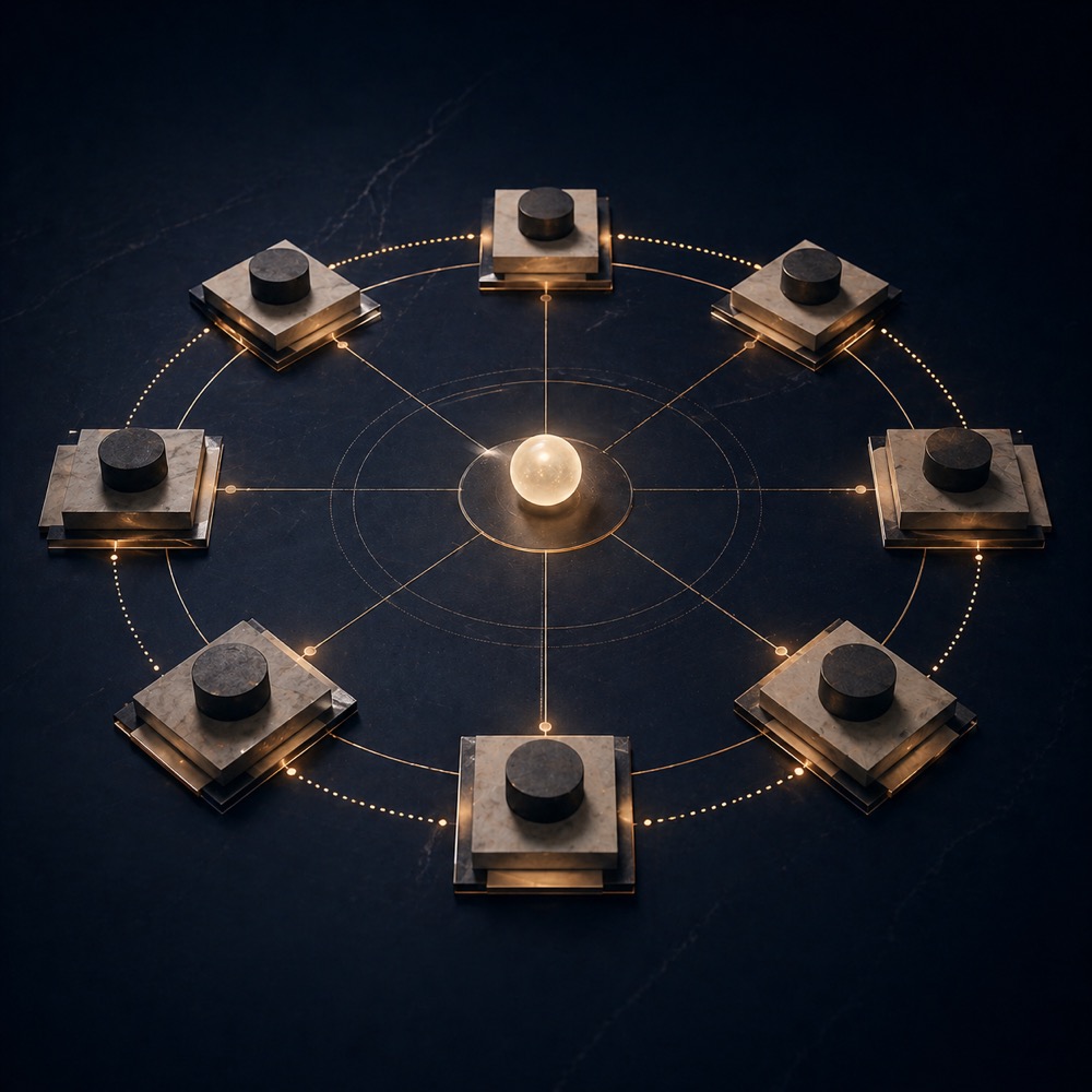 Eight-node abstract class structure visual